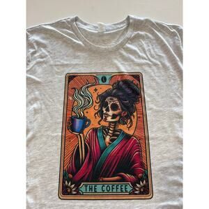 The Coffee Tarot Card  Rocker T-Shirt